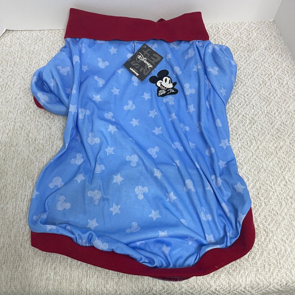 Disney Chewy Dog XXL Mickey Mouse Blue Polo Shirt